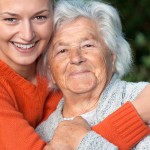 Senior lady and her granddaughter